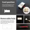 10Pcs USB Port Lock with 1 Keys, Locking USB Port/Dust Blocker, USB Dust Cover Cap Female Port Plugs Protector, Compatible with Computer,TV,Router,USB Devices(White) view 2