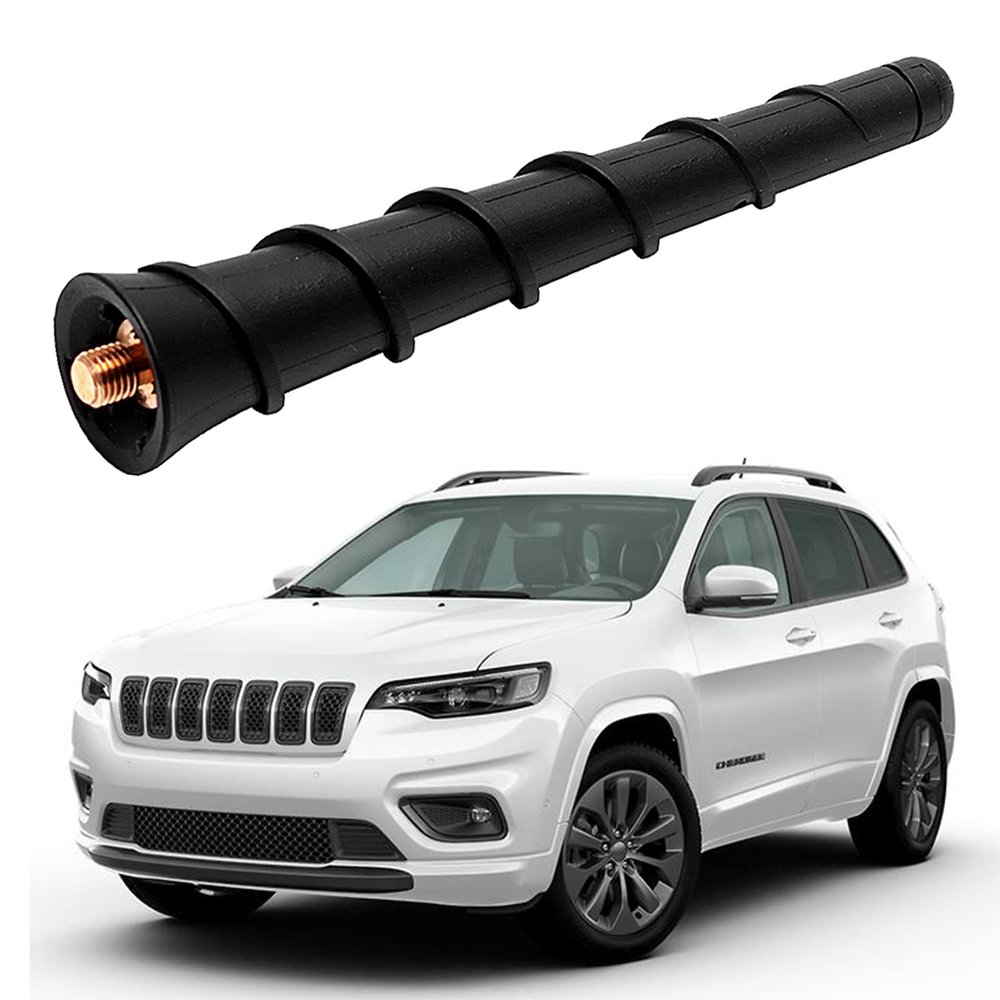 Short Antenna for 2011-2025 Jeep Cherokee, Renegade, Compass, Grand Cherokee, Chrysler 200, Dodge Avenger, Dart, Durango, Journey, Nitro, Fiat 500 5091100AA 68297936AA