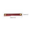 MECCANIXITY Pack of 5 Leather Cable Straps Cord Organizer 90x12mm Portable Cable Leather Clips Burgundy Earphone Cord Management for Cable, Wire view 2