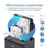 SSK External Hard Drive Docking Station Cloner USB 3.0 to SATA Dual Bay view 3