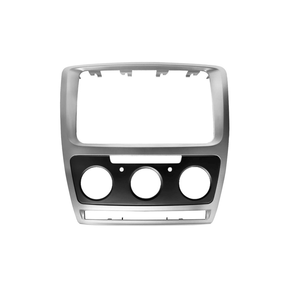 BANDOX Double Din Fascia for Skoda Octavia Auto/Manua AC 2010-2013 Stereo Radio CD Installation Dash Kit Trim Frame Adapter Bezel Panel