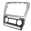 BANDOX Double Din Fascia for Skoda Octavia Auto/Manua AC 2010-2013 Stereo Radio CD Installation Dash Kit Trim Frame Adapter Bezel Panel view 4