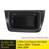 BANDOX 2 Din Car Stereo Radio Fascia for SEAT Altea Toledo 2004+ Left Hand Driver Side DVD Player Frame Dash Trim Panel Installation Kit view 2