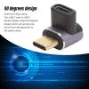 90 Degree USB C Adapter Male to Female Maximum 8K 120HZ 40Gbps Transmission Right Angle Adapter for Transmission Charge view 2
