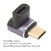 90 Degree USB C Adapter Male to Female Maximum 8K 120HZ 40Gbps Transmission Right Angle Adapter for Transmission Charge view 4