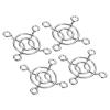PATIKIL 30mm Fan Finger Grill, 4 Pack Metal Grill Protector Guard for 30X30mm Fan Protective Cover DIY, Silver view 1