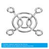 PATIKIL 30mm Fan Finger Grill, 4 Pack Metal Grill Protector Guard for 30X30mm Fan Protective Cover DIY, Silver view 4