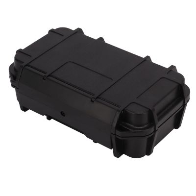 Kuuleyn Portable Tool Box, 8.3x5.2x2.6in Waterproof Shockproof Outdoor Survival Storage Carry Box, Universal Sealed Container Box Explosion Proof for Outdoor Camping (black)