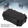 Kuuleyn Portable Tool Box, 8.3x5.2x2.6in Waterproof Shockproof Outdoor Survival Storage Carry Box, Universal Sealed Container Box Explosion Proof for Outdoor Camping (black) view 4