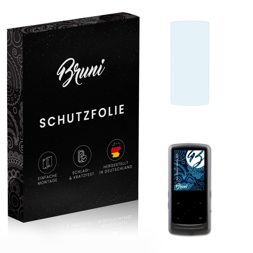 Bruni Screen Protector compatible with Cowon iAudio HiFi Protector Film, crystal clear Protective Film (2X)