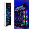 8.8 Inch USB Mini Screen, 1920x480 for aida64 PC CPU HDD Data Monitor Computer Temperature Display, Mini Secondary Screen PC Temp Monitor, Chassis Screen, White view 3