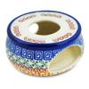 Polmedia Polish Pottery Heater - Grecian Sea Pattern Handmade in Boleslawiec Poland by Ceramika Artystyczna + Certificate of Authenticity view 3