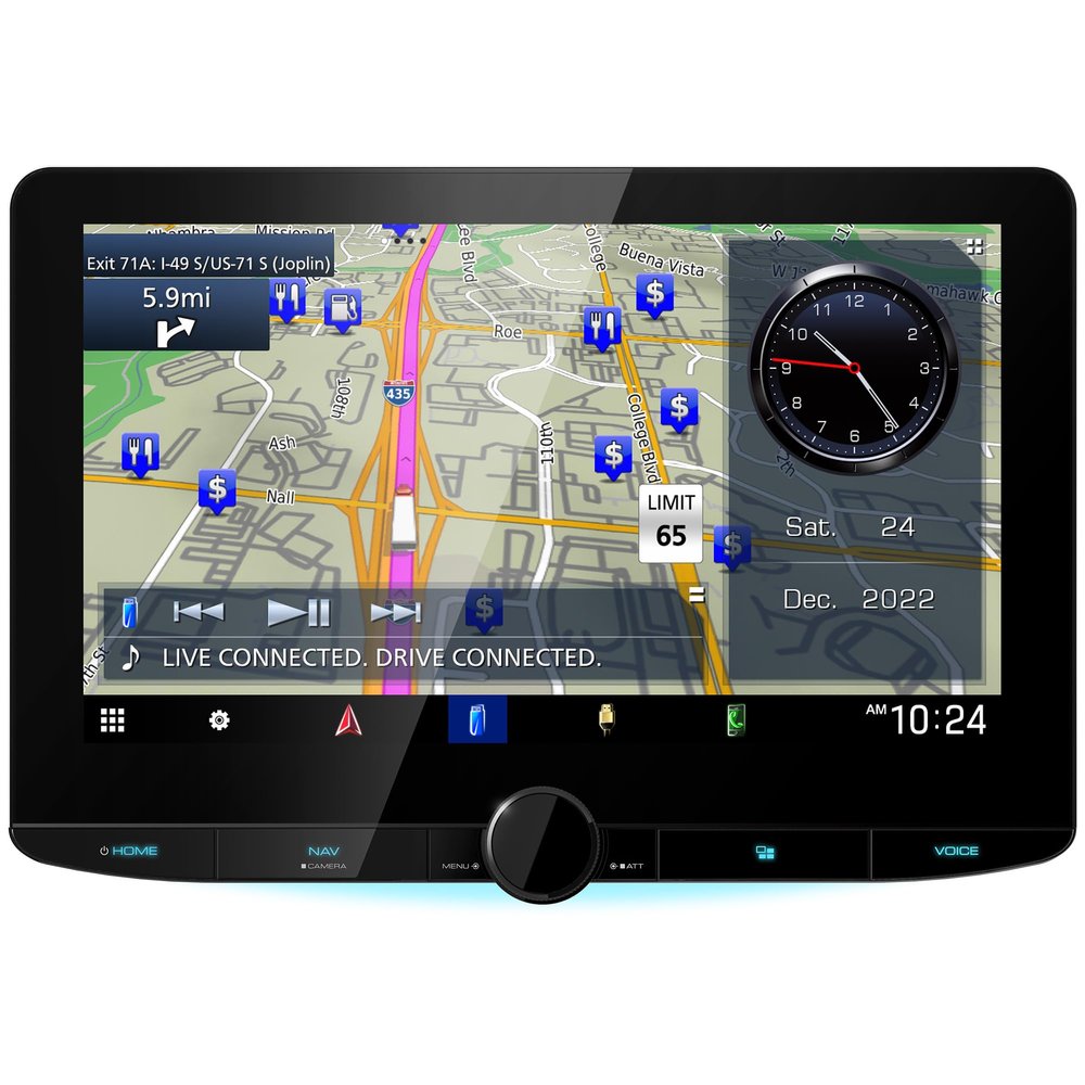 10.1" Touchscreen Garmin RV/Truck Navigation with Bluetooth, Kenwood