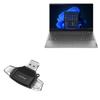 BoxWave Smart Gadget Compatible with Lenovo ThinkBook 15 (21DJ) - AllReader SD Card Reader, microSD Card Reader SD Compact USB - Jet Black view 1