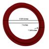 IMC Audio Red 10 inch Rubber Speaker Foam Edge Subwoofer Surround Rings Replacement Parts for Speaker Repair or DIY 2 Pieces view 2