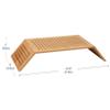 Mind Reader Monitor Stand, Ventilated Laptop Riser, Desktop Organizer, Office, Rayon from Bamboo, 20.75" L x 9" W x 4" H, Brown view 3