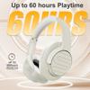 Soul Ultra Wireless 2 - Wireless Over Ear Bluetooth Headphones, Foldable Design with Comfortable Protein Earpads,USB-C Quick Charging, 65 hrs Playtime,Low Latency,Deep Bass,for Travel,Sport,Gym -Beige view 3