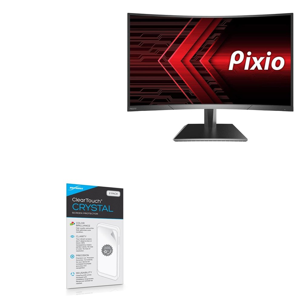 BoxWave Screen Protector Compatible with Pixio PXC273 - ClearTouch Crystal (2-Pack), HD Film Skin - Shields from Scratches