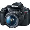 Canon EOS Rebel T7 DSLR Camera w/EF-S 18-55mm f/3.5-5.6 IS II Lens Bundle with 2x 64GB Memory Cards + Wide Angle & Telephoto Lenses + Pro Kit (Renewed) Black view 3