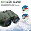 20X25 Compact Binoculars for Adults and Kids,Large Eyepiece Waterproof Binocular,Easy Focus Small Binoculars for Bird Watching,Hiking and Concert, Green view 3