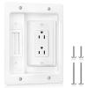 Elecpow in Wall Cable Management Kit, Hide TV Power Cables & Low Voltage Wires Behind The Wall, Recessed Outlet for Wall Mounting TV view 1