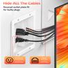 Elecpow in Wall Cable Management Kit, Hide TV Power Cables & Low Voltage Wires Behind The Wall, Recessed Outlet for Wall Mounting TV view 3