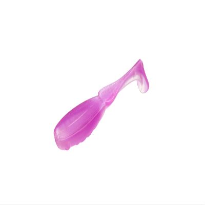 13 FISHING - Micro Vertigo Minnow - Panfish Plastics - Purple Rain - 6 Baits Per Pack - MVM-PR
