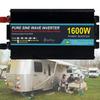 1600W/2800W/4000W/5000W Pure Sine Wave Car Power Inverter,DC 12V/24V to AC 110V/ 220V Car Converter, Pure Sine Wave Power Inverters, with LCD Display, Universal Socket,1600w-24vto220v view 1