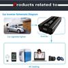 7000W/10000W Pure Sine Wave Power Inverter DC 12V/24V to AC 110V/ 220V Car Power Inverter,Pure Sine Wave Converter with LCD Display, 2 AC Sockets, Black Aluminum Body,24vto110v-10000W view 3