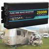 1600W/2800W/4000W/5000W Pure Sine Wave Car Power Inverter,DC 12V/24V to AC 110V/ 220V Car Converter, Pure Sine Wave Power Inverters, with LCD Display, Universal Socket,2800w-12vto110v view 1