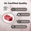 VCE UL-Listed CAT6 Keystone Coupler 25-Pack, Ethernet Coupler Female to Female, RJ45 Coupler for CAT6/CAT5e/CAT5, Keystone Jack, Red view 2