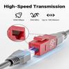 VCE UL-Listed CAT6 Keystone Coupler 25-Pack, Ethernet Coupler Female to Female, RJ45 Coupler for CAT6/CAT5e/CAT5, Keystone Jack, Red view 3