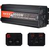 2000W/3000W/4000W/5000W/6000W Pure Sine Wave Inverter 12V/24Vto110V/220V Car Converter Power Inverter DC to AC Converter with LED Display USB Charging Ports 2Universal Sockets,6000W-24Vto220V view 1