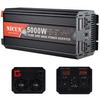 2000W/3000W/4000W/5000W/6000W Pure Sine Wave Inverter 12V/24Vto110V/220V Car Converter Power Inverter DC to AC Converter with LED Display USB Charging Ports 2Universal Sockets,5000W-12Vto220V view 1