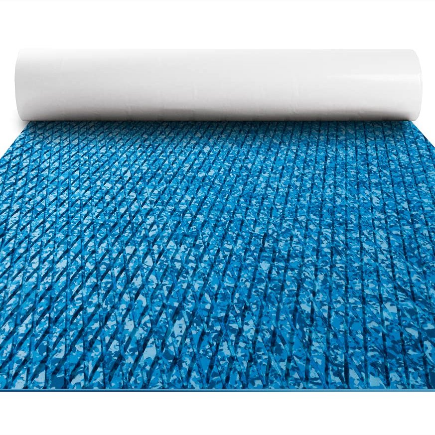 FOCEAN Boat Flooring EVA Foam Boat Decking Faux Teak Marine Flooring Marine Mat Sheet for Motorboat RV Yacht Kayak Surfboard, 94.5''x 23.6'', Camo Lake