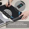 2023 HUION Inspiroy 2 Large Drawing Tablet, 10x6inch Art Tablet with Scroll Wheel 3-Set 8 Customized Keys Battery-Free Stylus, Graphics Tablet for Drawing, Design, Work with Mac, PC & Mobile, Black view 3
