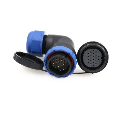 ZBLZGP SD28 22 Pin Connector Quick Disconnect Panel Mount Plug Socket Waterproof Circular LED Power Lighting Outdoor 5A Bulkhead Industrial Aviation Connector