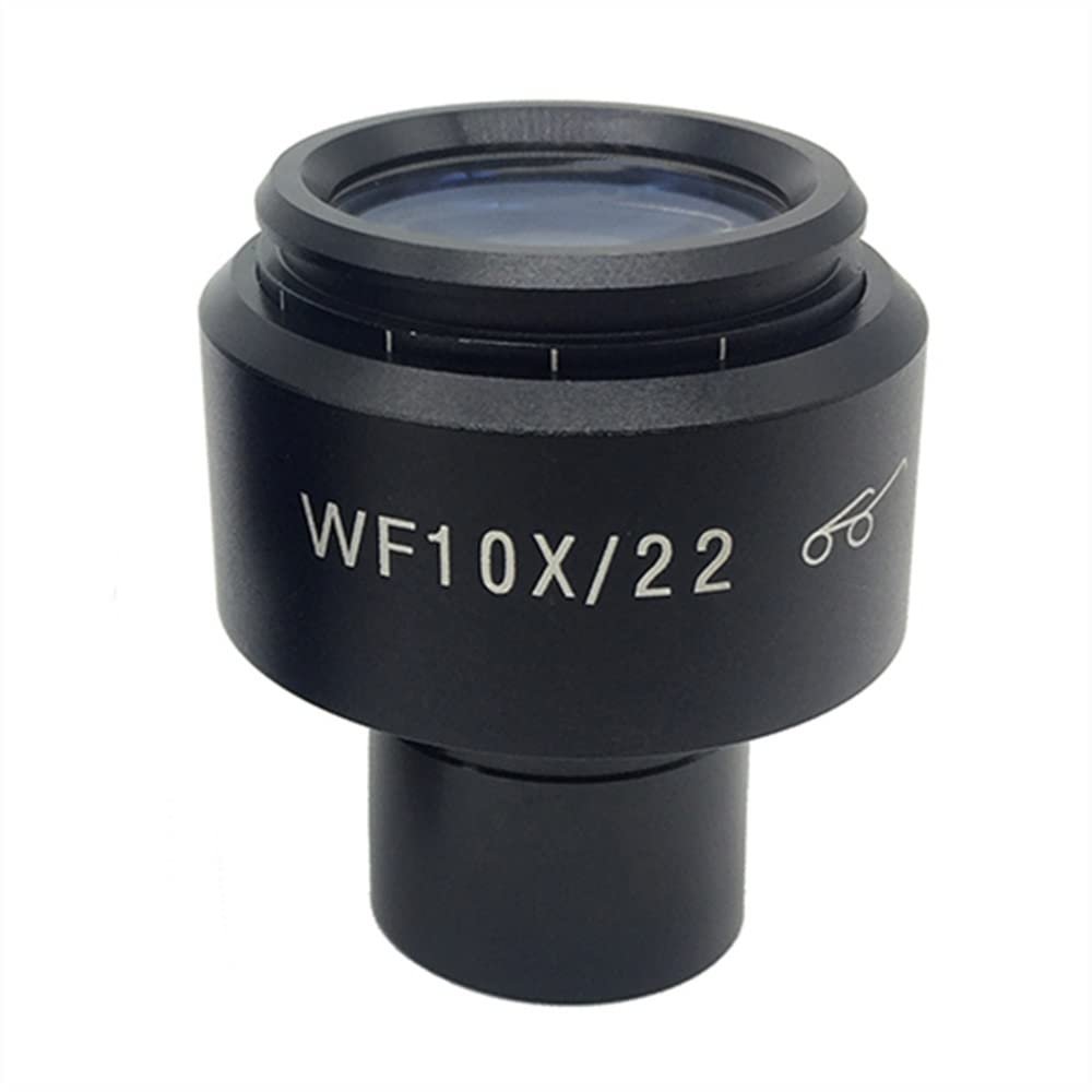 JUIYU Microscope Accessories Kit WF10X/22 Biological Microscope Eyepiece Wide Field High Eyepoint Optical Lens Coating Mounting Size 23.2mm Diopter Adjustment Microscope Slides (Color : 1 Piece)
