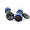 ZBLZGP SD28 7 Pin Waterproof Connector Docking Electrical Cable Power LED Light Bulkhead Connector Plug Socket Panel Mount Industrial Aviation 25A view 1