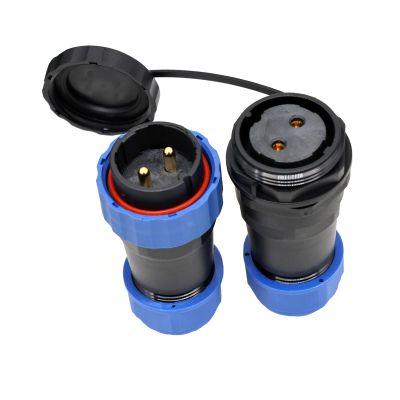 ZBLZGP SD28 2 Pin Docking Connector Electrical Waterproof Equipment LED Light Wire Aviation Cable Connector Male Female Panel Mount Plug Socket 45A