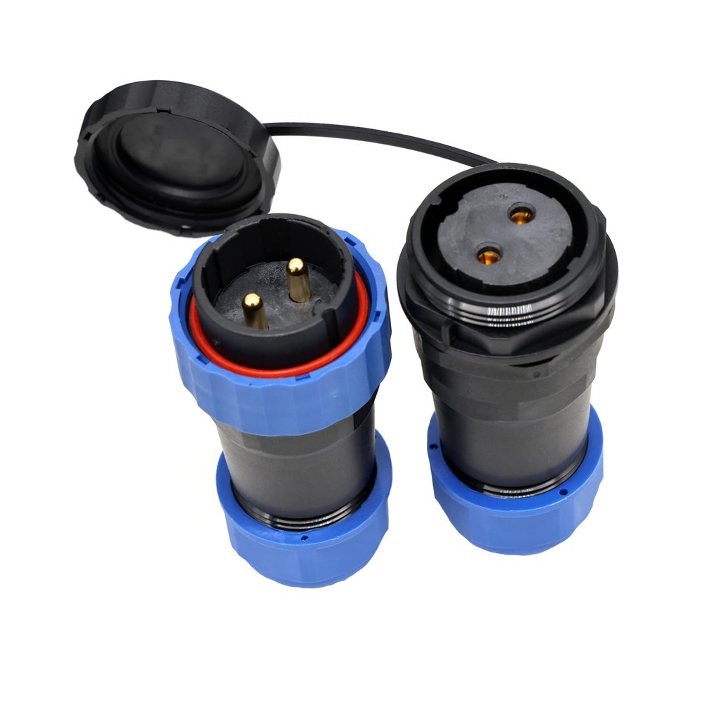 ZBLZGP SD28 2 Pin Docking Connector Electrical Waterproof Equipment LED Light Wire Aviation Cable Connector Male Female Panel Mount Plug Socket 45A