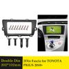 2Din RHD Car Radio Fascia Multimedia Frame Kit for Toyota Prius 2010+ Facia Panel Trim Dash DVD Stereo Double Din Audio Bezel view 2