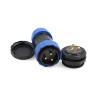 ZBLZGP SD28 3Pin Waterproof Connector Industrial Electrical Power Circular Quick Disconnect Male Female Plug Socket Plastic Wire 45A 380V Connector view 2