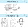 ZBLZGP SD28 3Pin Waterproof Connector Industrial Electrical Power Circular Quick Disconnect Male Female Plug Socket Plastic Wire 45A 380V Connector view 3