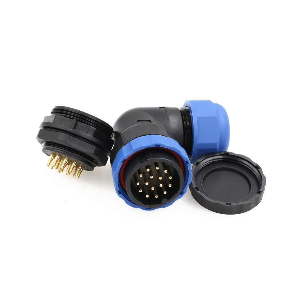 ZBLZGP SD28 16Pin 10A Waterproof Connector Male Female Plug Circular Socket Panel Mount Wire Cable Power LED Dustproof Auto Connector