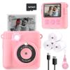 ESOXOFFORE Instant Print Camera for Kids, Christmas Birthday Gifts Girls Boys Age 3-12, HD Digital Video Cameras Toddler, Portable Toy 3 4 5 6 7 8 9 10 Year Old Girl with 32GB SD Card-Pink view 1