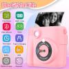 ESOXOFFORE Instant Print Camera for Kids, Christmas Birthday Gifts Girls Boys Age 3-12, HD Digital Video Cameras Toddler, Portable Toy 3 4 5 6 7 8 9 10 Year Old Girl with 32GB SD Card-Pink view 2