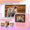 ESOXOFFORE Instant Print Camera for Kids, Christmas Birthday Gifts Girls Boys Age 3-12, HD Digital Video Cameras Toddler, Portable Toy 3 4 5 6 7 8 9 10 Year Old Girl with 32GB SD Card-Pink view 4