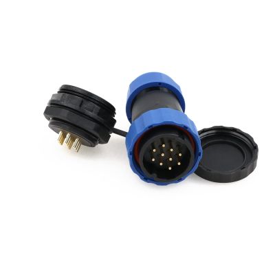 ZBLZGP SD28 10 Pin Waterproof Aviation Connector LED Light Cable Wire Power Bulkhead Connector Plug Socket Male Female Panel Mount Electrical