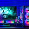 PC CPU Data Monitor, 5in 800x480 USB Mini Screen, Built in DIY Themes, AIDA64 GPU CPU Temperature Display, PC Display Support for Raspberry , Linux, view 3